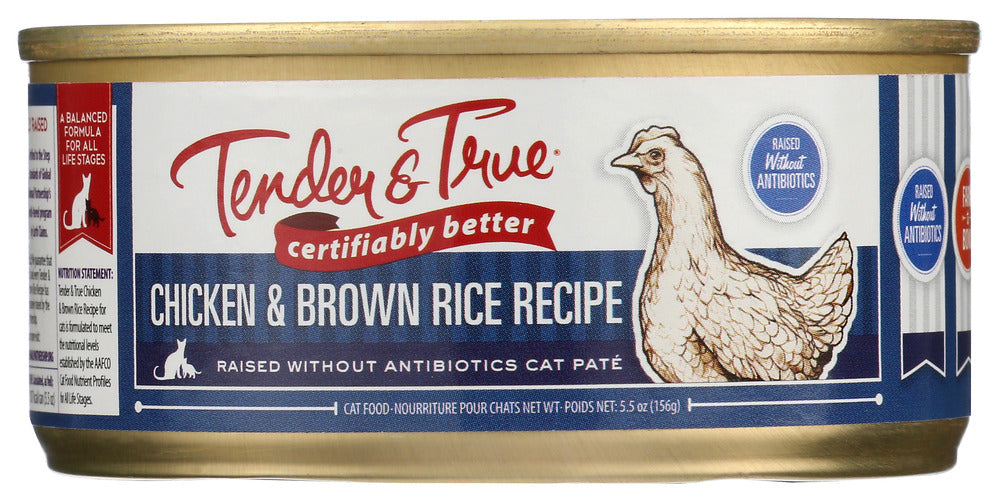 TENDER AND TRUE: Cat Fd Chicken & Brn Rice, 5.5 oz
