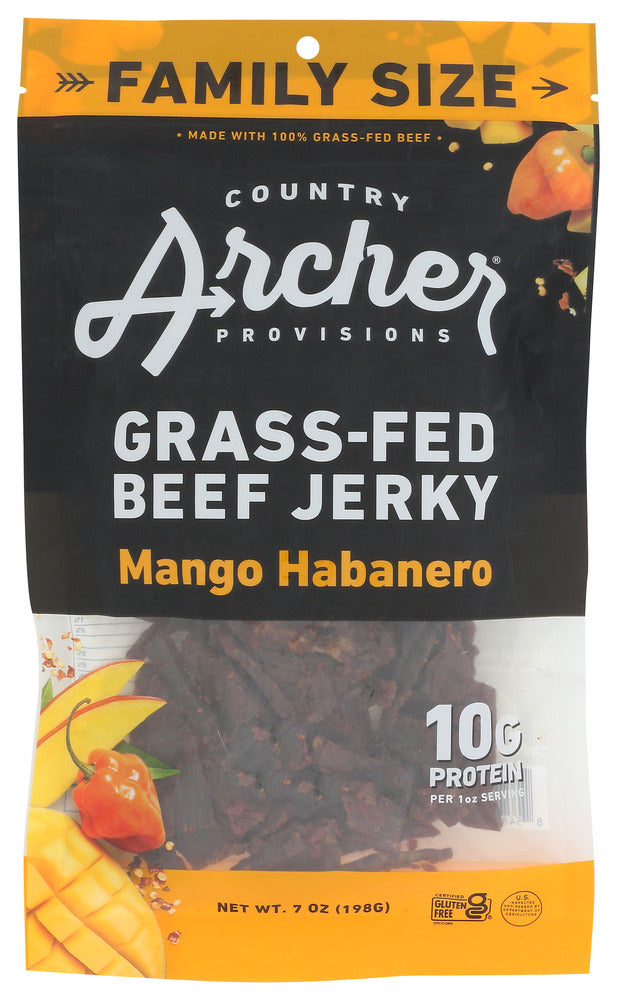 COUNTRY ARCHER: Jerky Beef Mngo Habnro, 7 oz - No Brand For Less