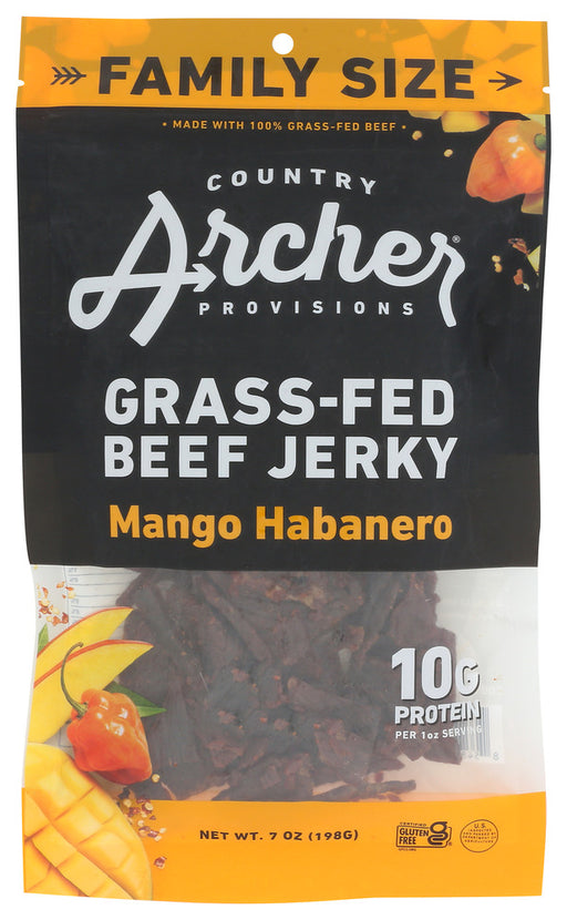 COUNTRY ARCHER: Jerky Beef Mngo Habnro, 7 oz - No Brand For Less