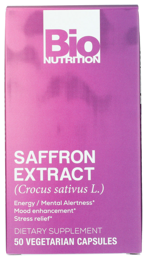 Saffron has been used for centuries for it's unique flavor and health benefits.* Bio Nutrition uses the finest quality Saffron extract standardized to provide .3 % saffranols. Saffron extract may be a healthy addition to ones diet and can contribute to general health.*
*These statements have no been evaluated by the Food and Drug Administration. This product is not intended to diagnose, treat, cure, or prevent any disease.