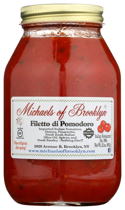 This beloved sauce features imported Italian tomatoes, onions, prosciutto, fresh basil, olive oil and spices. Especially nice over penne with lots of parmigiana cheese. You'll love it!