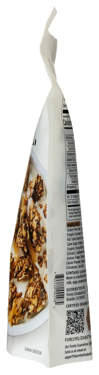 PURELY ELIZABETH: Chocolate Sea Salt Peanut Butter Granola, 10 oz