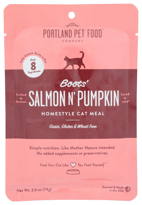 PORTLAND PET FOOD COMPANY: Salmon Pumpkin Cat Meal, 2.6 oz