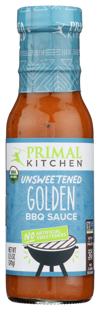 PRIMAL KITCHEN: Organic And Unsweetened Golden Bbq Sauce, 8.5 oz