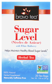 BRAVO TEAS: Tea Sugar Level, 20 BG
