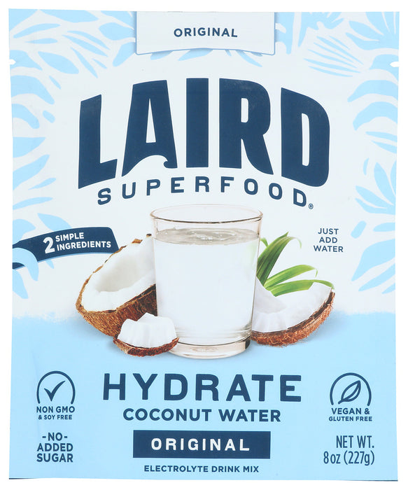 LAIRD SUPERFOOD: Hydrate Coconut Water, 8 oz