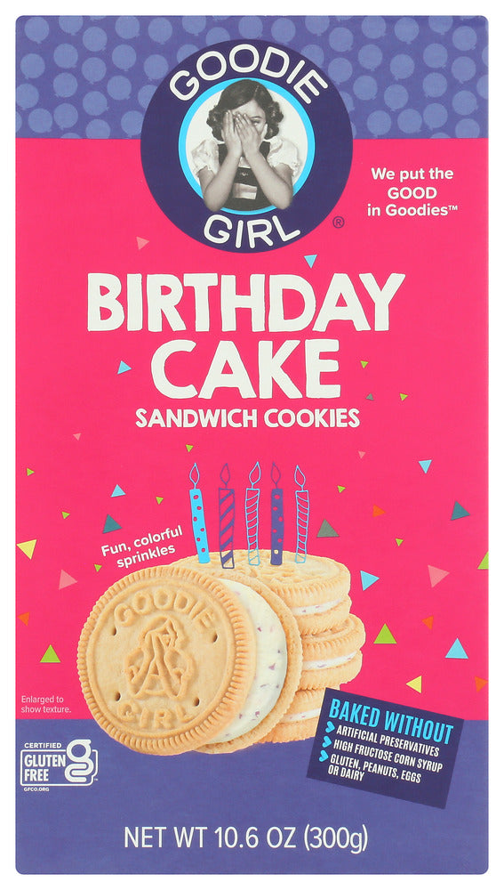 GOODIE GIRL: Birthday Cake Cookies, 10.6 oz - No Brand For Less