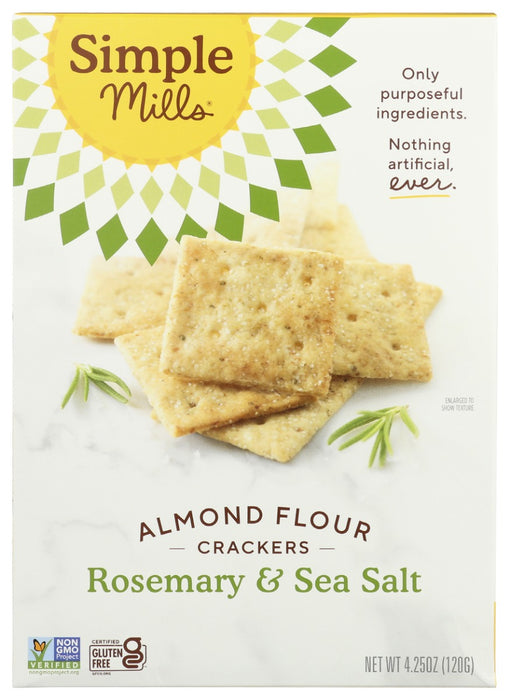 With such herbaceous flavors, you can enjoy these on their own or pair with cheese and dips.

Made with a wholesome blend of almond flour, sunflower seeds &amp; flax seeds
3g of protein per serving
Good source of Vitamin E
Made with High-Oleic, Cold-pressed, Organic Sunflower oil
Certified Gluten-free free of Grains, Soy, Corn, Dairy &amp; Gums/Emulsifiers

 