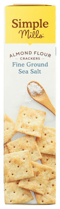 SIMPLE MILLS: Fine Ground Sea Salt Crackers, 4.25 oz