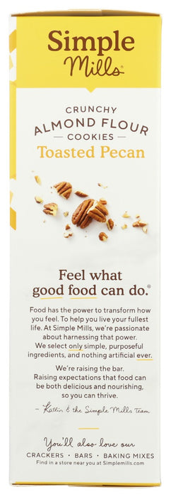 SIMPLE MILLS: Crunchy Toasted Pecan Cookies, 5.5 oz