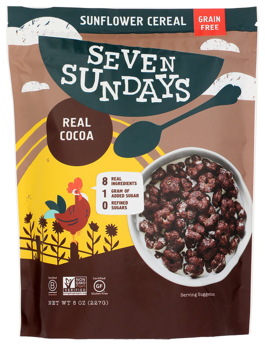 SEVEN SUNDAYS: Real Cocoa Sunflower Cereal, 8 oz