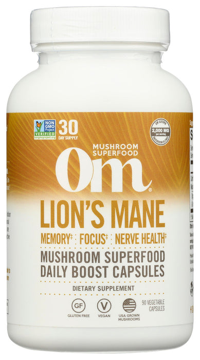 OM MUSHROOM SUPERFOOD: Lion's Mane, 90 cp