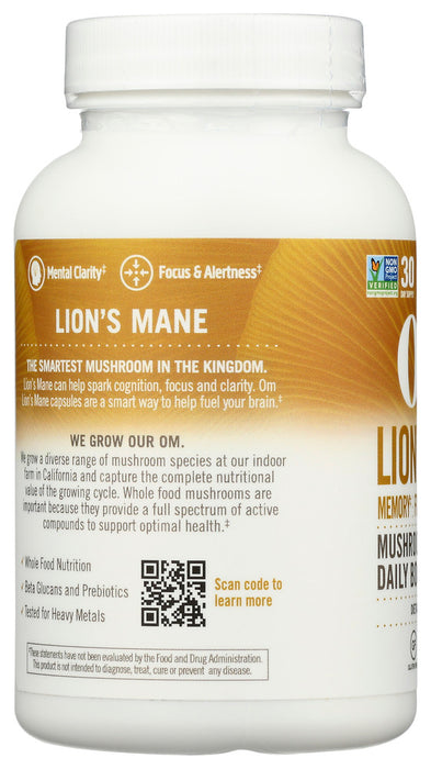 OM MUSHROOM SUPERFOOD: Lion's Mane, 90 cp