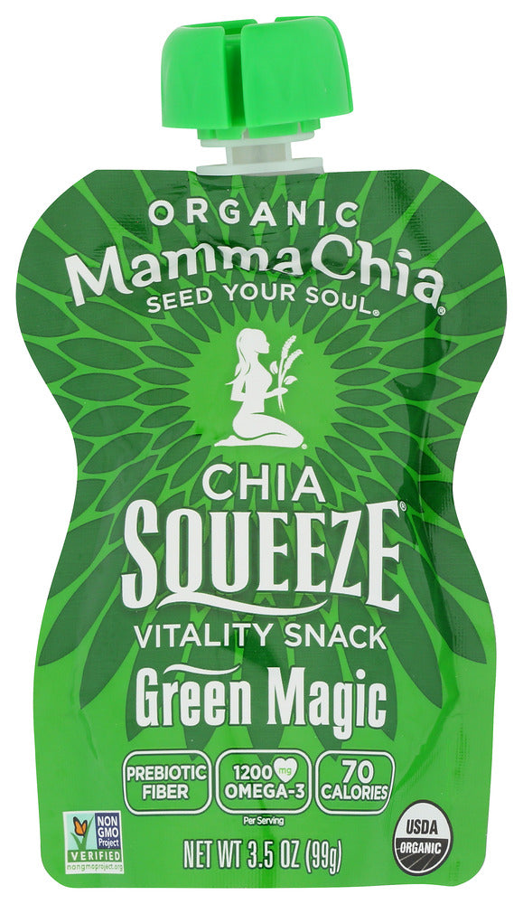 MAMMACHIA: Green Magic Organic Chia Squeeze, 3.5 oz