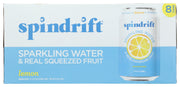 SPINDRIFT: Lemon Sparkling Water 8 Pack, 96 fo