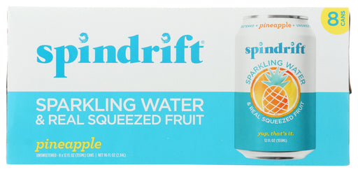 SPINDRIFT: Pineapple Sparkling Water 8pk, 96 fo