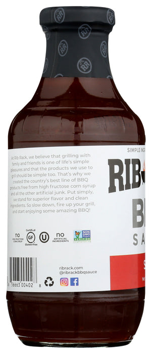 RIB RACK: Hot Cayenne BBQ Sauce, 19 oz