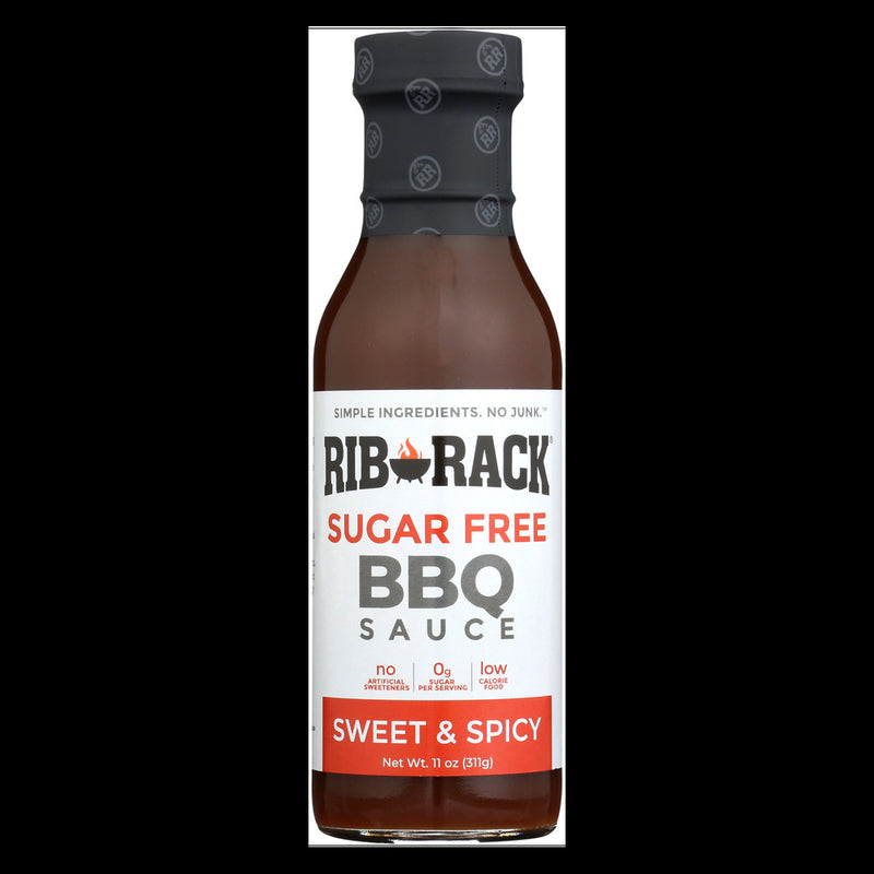 RIB RACK: Sauce Bbq Sweet Spicy Sf, 11 oz