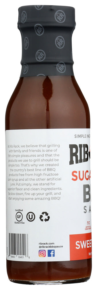 RIB RACK: Sauce Bbq Sweet Spicy Sf, 11 oz