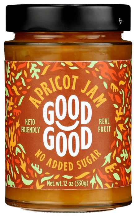 GOOD GOOD: Apricot Jam With Stevia, 12 oz
