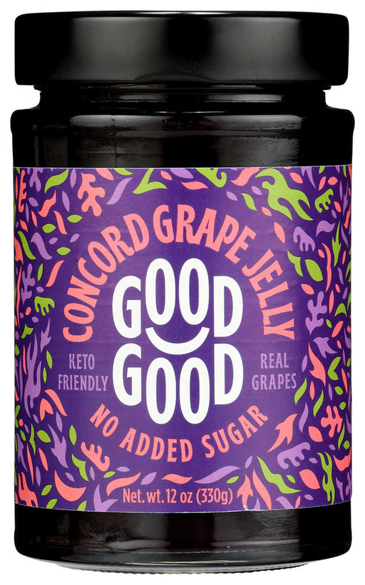 GOOD GOOD: Concord Grape Jelly, 12 oz - No Brand For Less