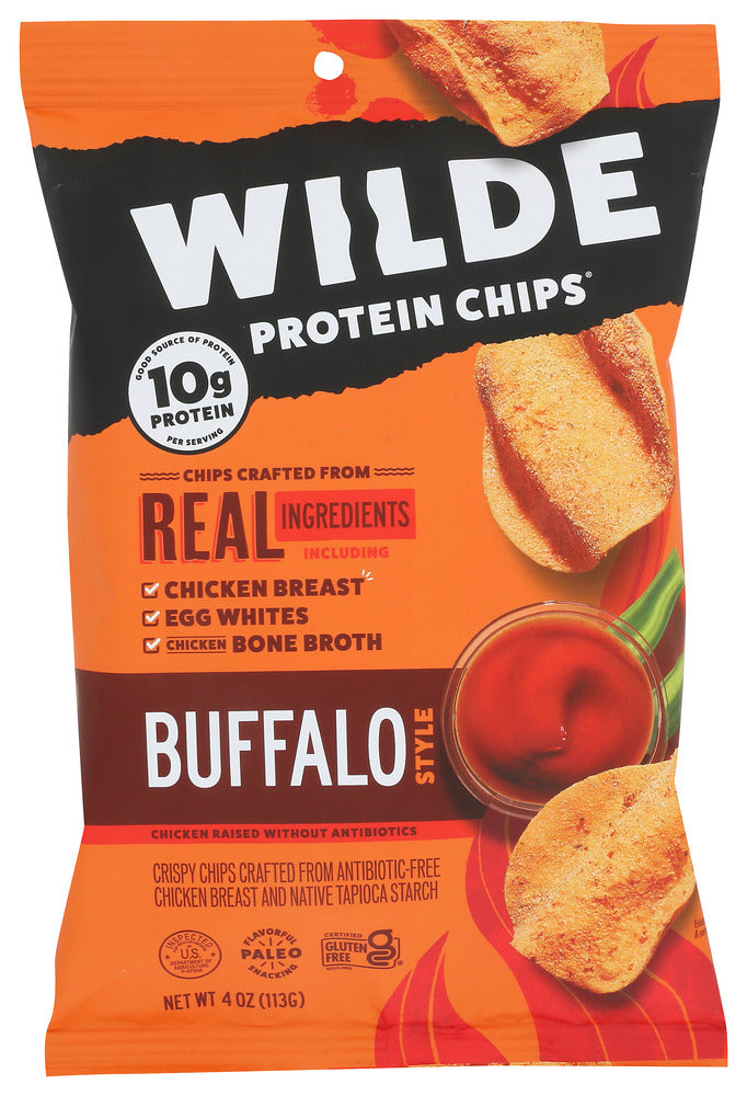 WILDE SNACKS: Buffalo Style Chips, 4 oz