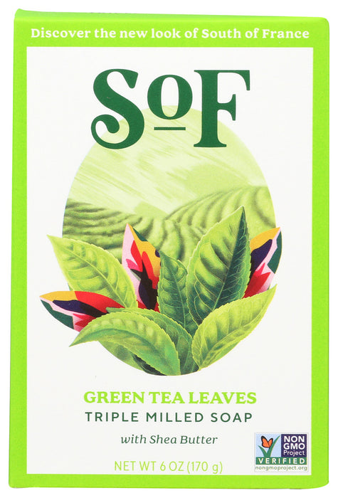 SOUTH OF FRANCE: Soap Bar Green Tea, 6 oz