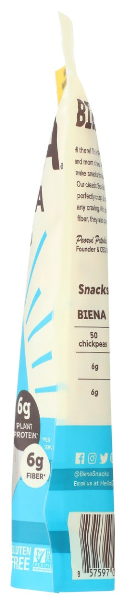 BIENA: Chickpea Snacks Sea Salt, 5 oz