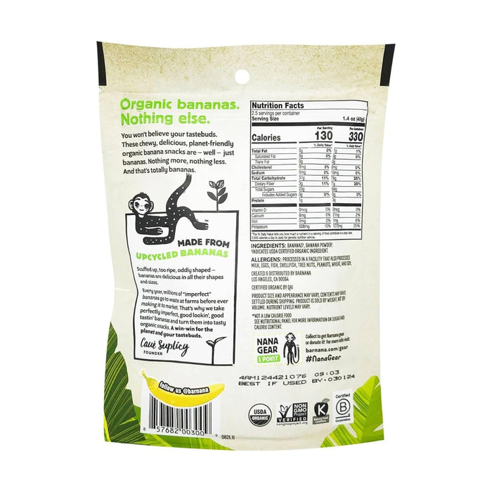 BARNANA: Organic Chewy Banana Bites, 3.5 oz