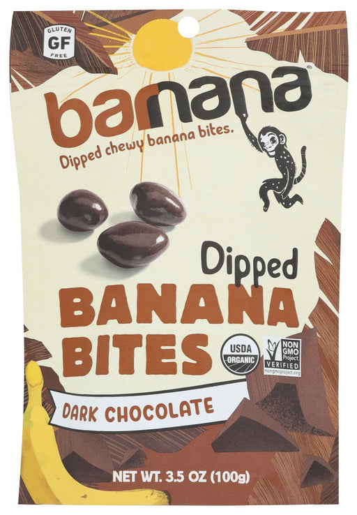 Covered in Fair Trade 54% Cacao Dark Chocolate, these bites make a pure match of two smooth flavors.