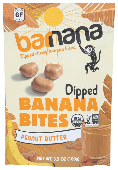 BARNANA: Organic Peanut Butter Chewy Banana Bites, 3.5 oz