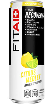 FITAID helps you recover clean after your next workout or physical activity, with key vitamins &amp; essential nutrients.

Quality Vitamins
Naturally Sweetened
No Aspartame
Lightly Carbonated