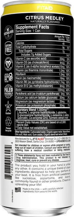 LIFEAID BEVERAGE: Fitaid Sports Recovery Citrus Medley, 12 fo