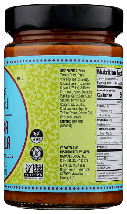 MAYA KAIMAL: Vegan Tikka Masala Indian Simmer Sauce, 12.50 oz