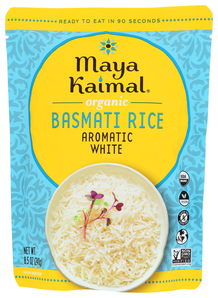 MAYA KAIMAL: Rice Basmati Aromatic White, 8.5 oz