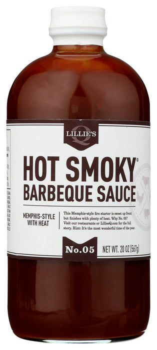 LILLIES Q: Hot Smoky Barbeque Sauce, 21 oz
