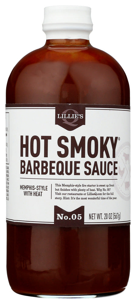 LILLIES Q: Hot Smoky Barbeque Sauce, 21 oz