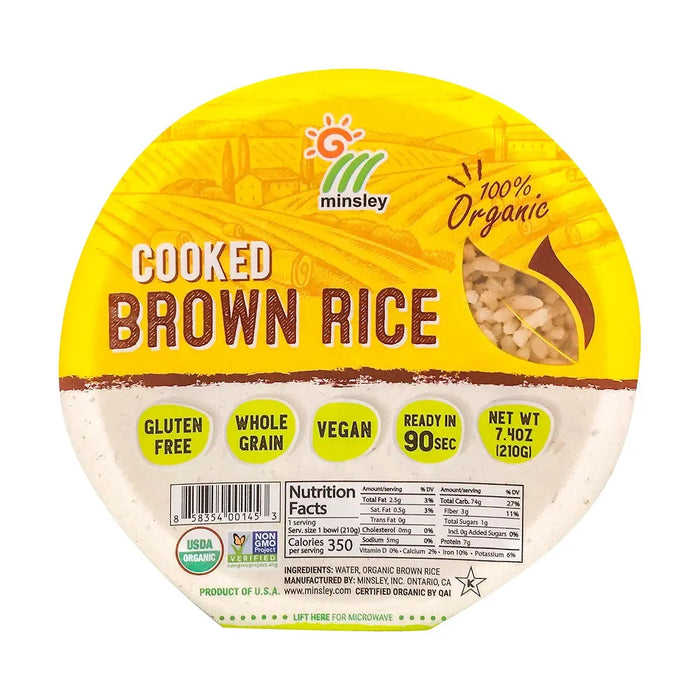 MINSLEY: Rice Bowl Steam Brown Organic, 7.4 oz