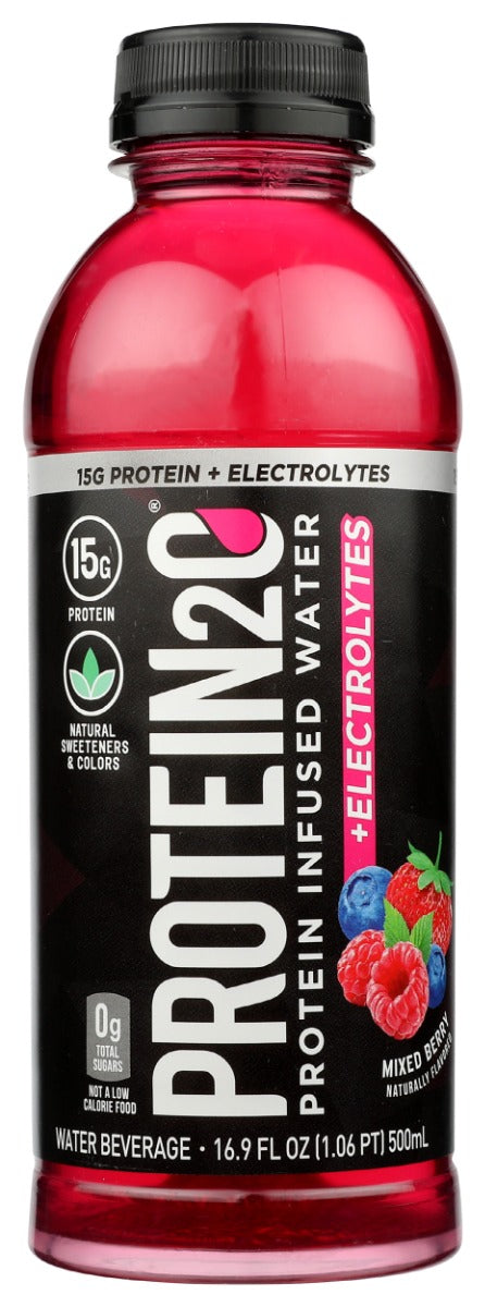 Delight your senses with a luscious blend of strawberry, raspberry, and blueberry for this one-of-a-kind flavor. The composition of berries creates a symphony of flavor! Not only does this protein water pack a flavorful punch, but each bottle also contains 15g of whey isolate protein (that's 30% of your daily recommended value) and ZERO carbs! What are you waiting for?