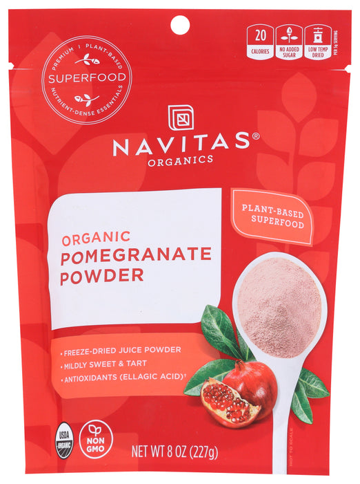 NAVITAS: Organic Pomegranate Powder, 8 oz