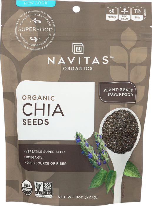 NAVITAS: Seed Chia Organic, 8 oz