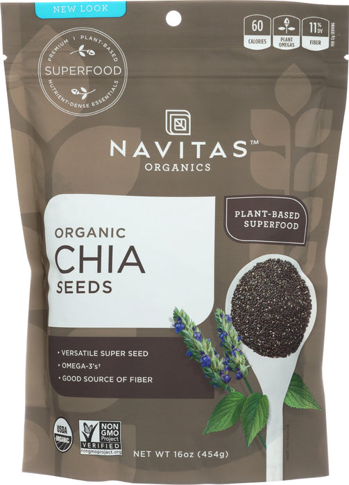 NAVITAS: Organic Chia Seeds, 16 oz