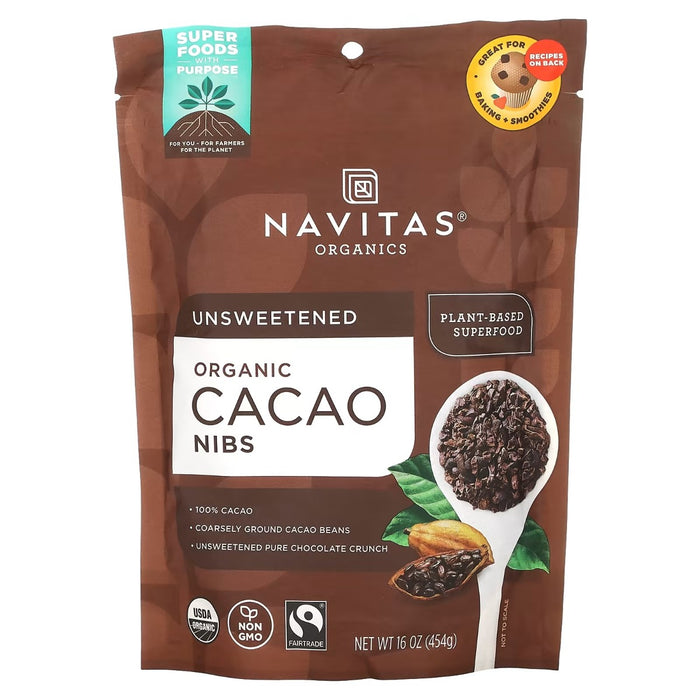 NAVITAS: Cacao Nibs Organic, 16 oz
