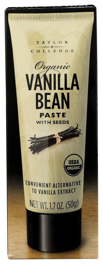 TAYLOR & COLLEDGE: Organic Vanilla Bean Paste with Seeds, 1.7 oz