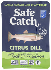 Seasoned with lemon, dill, garlic, black pepper, celery seed and parsley.The lowest mercury limit of any salmon brand. It's a great choice for athletes, kids &amp; pregnant women!
