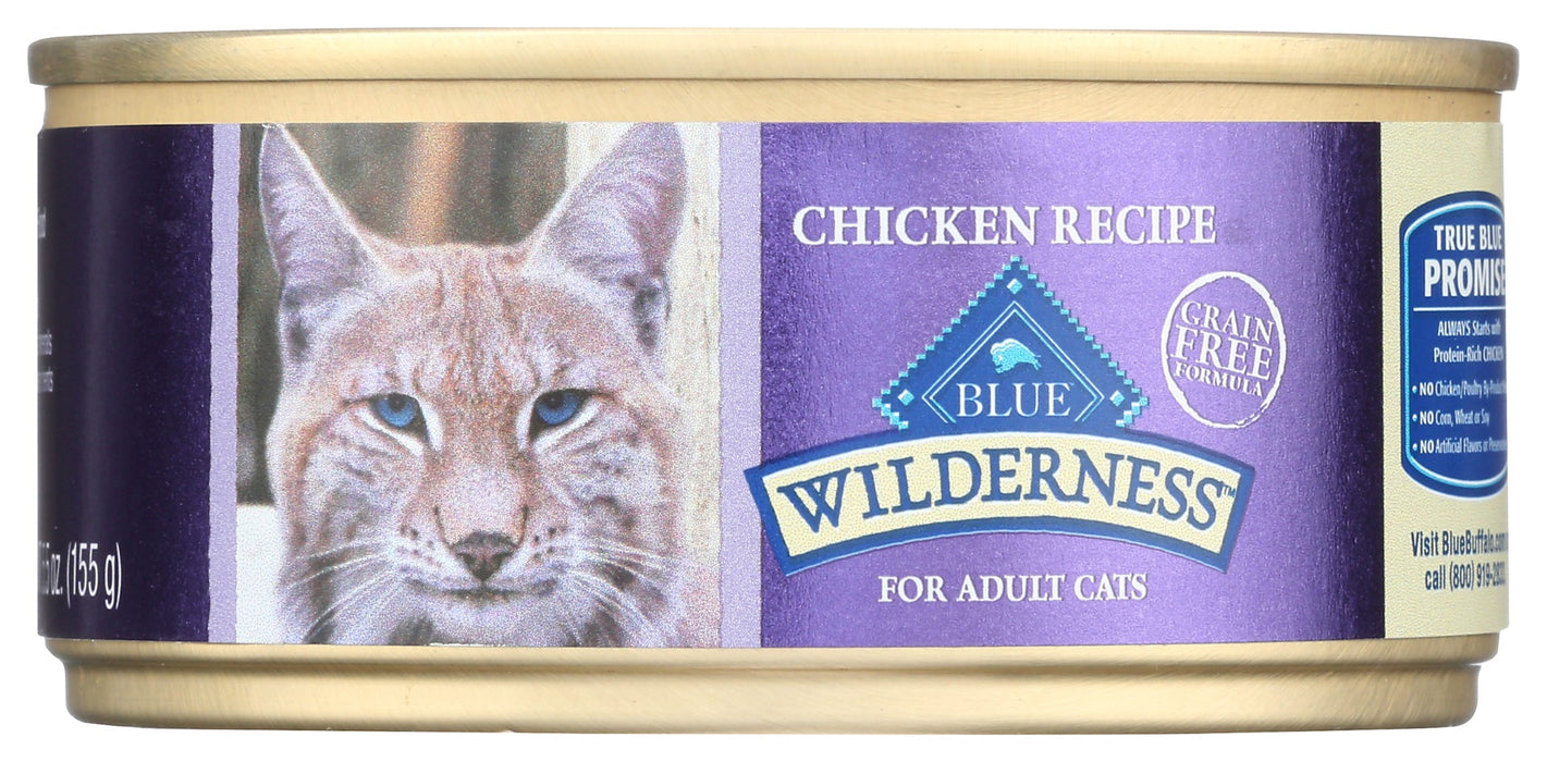 BLUE BUFFALO: Wet Cat Food Chicken Recipe For Adult Cat, 5.5 oz