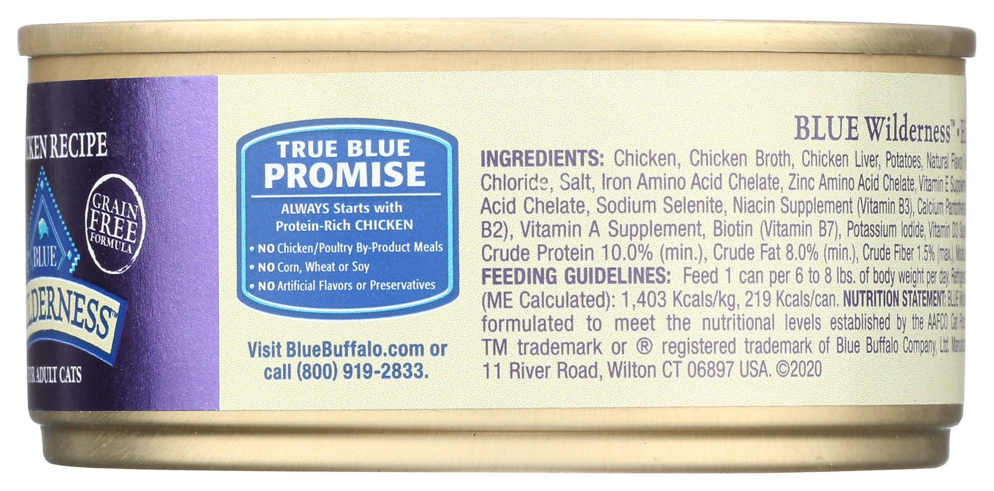 BLUE BUFFALO: Wet Cat Food Chicken Recipe For Adult Cat, 5.5 oz