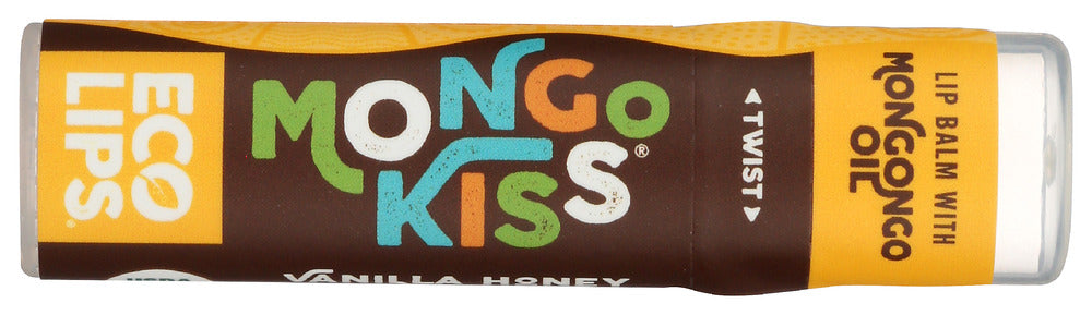 ECO LIPS: Mongo Kiss Vanilla Honey Lip Balm, 0.25 oz - No Brand For Less 