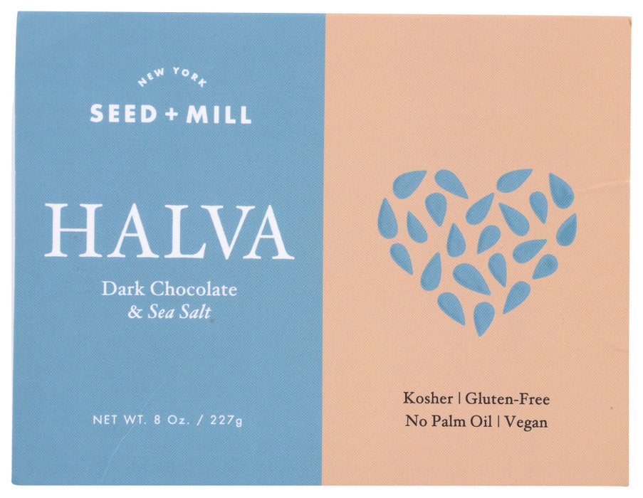 SEED & MILL: Sea Salt Dark Chocolate Halva, 8 oz