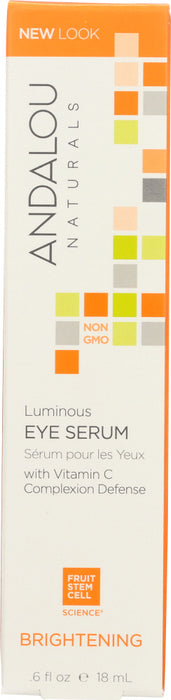 ANDALOU NATURALS: Luminous Eye Serum Brightening, 0.6 Oz